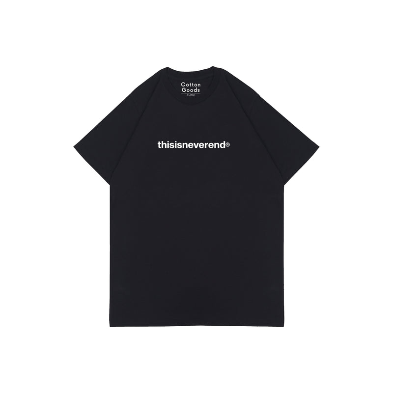 THISISNEVEREND BLACK GRAPHIC TEES