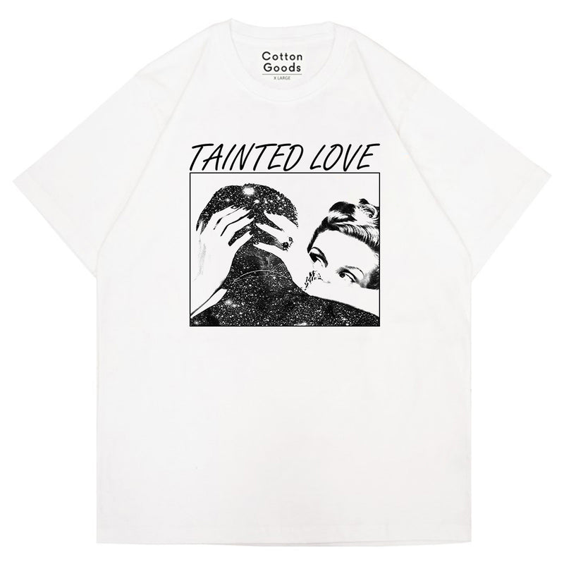 TAINTED LOVE WHITE GRAPHIC OVERSIZED TEES