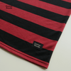 IZZA BLACK RED OVERSIZED STRIPED TEES